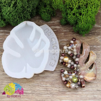 Молд силиконовый "Монстера" 60х45х6мм МБ0041 от магазина "Карандаш"