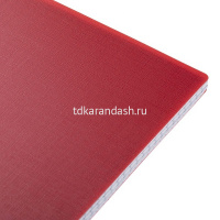 Тетрадь А5 80л клетка "Canvas. Красная" на спирали пластиковая обложка 081640 от магазина "Карандаш"