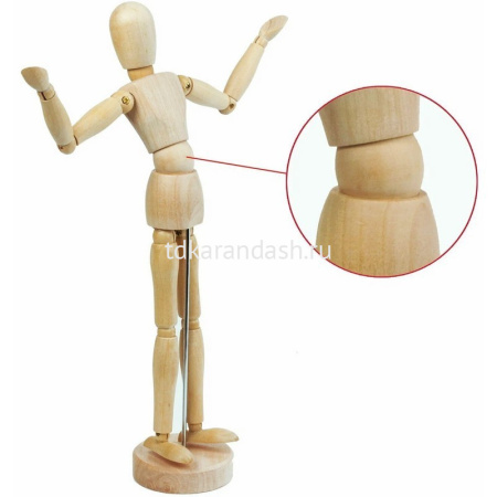 Модель Фигура человека манекен 32см, дерево MZ48022 от магазина "Карандаш"