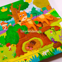 Книжка с пазлами "Сорока-ворона" 10стр. 9785001346531 от магазина "Карандаш"