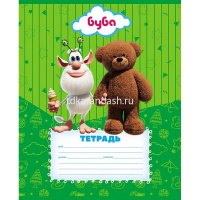 Тетрадь А5 12л линия "Буба" на скобе 5 дизайнов 082438 от магазина "Карандаш"