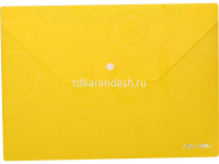 Папка-конверт на кнопке А4 0,18мм "Deco" 5 цветов E39640 от магазина "Карандаш"