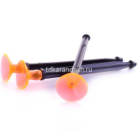 Пистолет 19х10х3см с пластиковыми пулями на присоске 3шт, пластик 6788-16 от магазина "Карандаш"