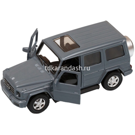 Машина "Mercedes-Benz G350d" серая, инерционная, металл 17,5см (свет, звук, откр.двери) JB1251222 от магазина "Карандаш"