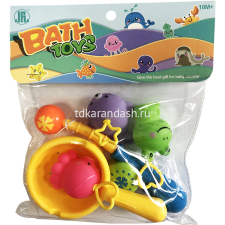 Набор для купания "Животные" 5шт/уп., пвх Y9677-19 от магазина "Карандаш"