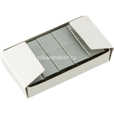 Скобы №10 1000шт. оцинкованные, в картонной коробке 324105 от магазина "Карандаш"