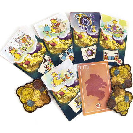 Игра настольная "Не буди дракона" 24х24см (61 карта, жетоны, песочные часы, фигурка) PG-17600 от магазина "Карандаш"