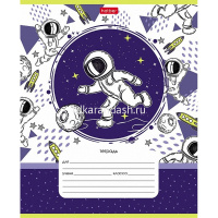 Тетрадь А5 12л клетка "Астронавт" на скобе 5 дизайнов 12Т5В1/074961 от магазина "Карандаш"