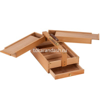 Этюдный ящик №3 36х23,5х15см 2 уровня, с пеналом для кистей и красок, дерево 1601271-3 от магазина "Карандаш"