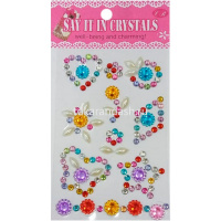 Наклейки Стразы блист.13*6,5см, 6видов,  Y2119-14 от магазина "Карандаш"