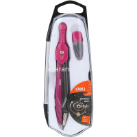 Циркуль "Deli" + набор грифелей, металл/пластик, в футляре EG20502 от магазина "Карандаш"