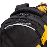 Картинка Рюкзак 32х42х22см, 1100гр, 2 отделения, 4 кармана, черный/темно-желтый RU-423-14/10 от магазина "Карандаш" Рюкзак 32х42х22см, 1100гр, 2 отделения, 4 кармана, черный/темно-желтый RU-423-14/10 от магазина "Карандаш"