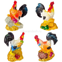 Статуэтка Петух 5,5см 4 вида смола Y3641-16 от магазина "Карандаш"