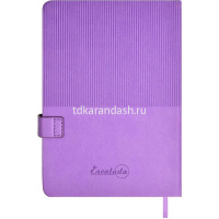 Ежедневник недатированный А6+ "Escalada" 240стр., сиреневый, искусств.кожа "Виннер" магн. застежка от магазина "Карандаш"