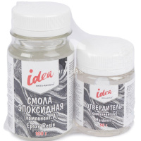 Эпоксидная смола 150 гр (смола 100гр + отвердитель 50гр) ERV-150 от магазина "Карандаш"