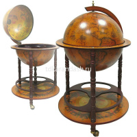 Глобус-бар 54x54х95см напольный, дерево/пластик JF-JG-45001-R от магазина "Карандаш"