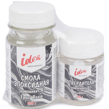 Эпоксидная смола 150 гр (смола 100гр + отвердитель 50гр) ERV-150 от магазина "Карандаш"