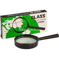 Лупа D=75мм увеличение 4, в картонной коробке 11114-24 от магазина "Карандаш"