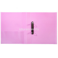 Папка на 2-х кольцах "NEWtone. Pastel Пион" А4 40мм пластик 0,70мм 2АВ4_05018/061969 от магазина "Карандаш"