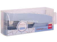 Степлер №24/6,26/6 25л "Macaron" пластик, пастельный голубой E0402F от магазина "Карандаш"