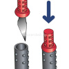 Нож для макетирования "Easy cut" 3 сменных лезвия, черный корпус 009400 от магазина "Карандаш"
