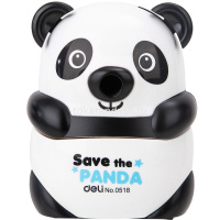 Точилка механическая 1 отв. "Панда" 100х108х78мм пластик, черная E0518 от магазина "Карандаш"