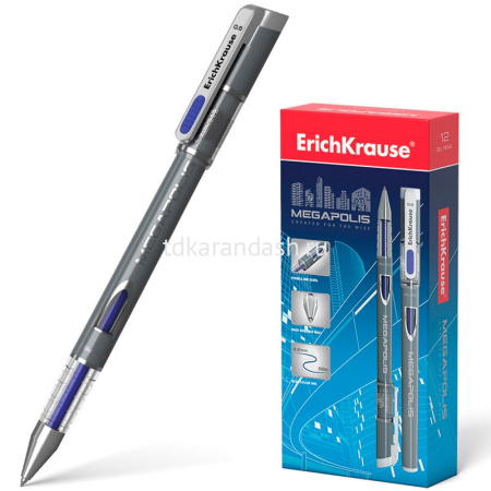 Ручка гелевая "MEGAPOLIS Gel Stick" 0,5мм синяя ЕК 92