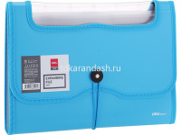Папка на резинке 7 отделений "Vivid" А4 0,75мм голубой E38127 от магазина "Карандаш"