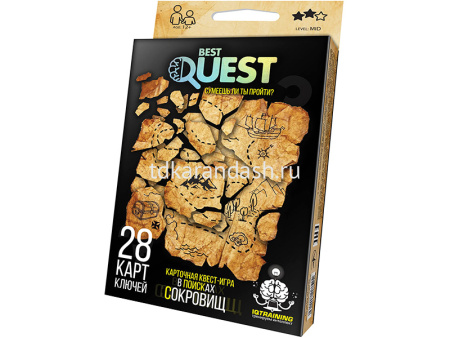 Квест-игра "Best quest.В поисках сокровищ" 28 карточек BQ-01-03