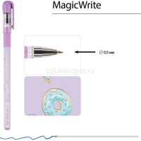 Ручка шариковая "MagicWrite. Сладкое настроение. Звездочки" 0,5мм синяя 20-0240/26 от магазина "Карандаш"