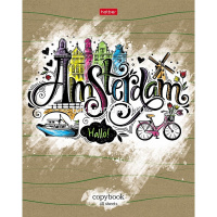 Тетрадь А5 48л клетка "CityСraft" на скобе крафт 5 дизайнов 48Т5В1/066343 от магазина "Карандаш"