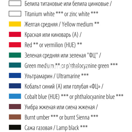 Краски акриловые 8 цветов 18мл Ладога 2241178 от магазина "Карандаш"