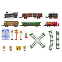 Железная дорога Паровоз + 5 вагонов, пластик (свет, звук) T659-D7206/8299-89 от магазина "Карандаш"